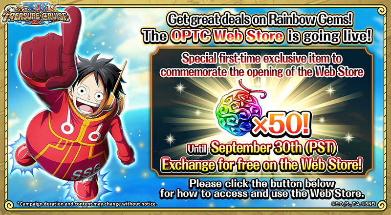Get great deals on Rainbow Gems! The OPTC Web Store is going live!